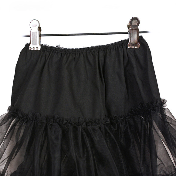 Child Size 50s Style Black Crinoline Petticoat Tutu Slip W 22-28" L 19" -Hey Viv - Picture 2 of 4